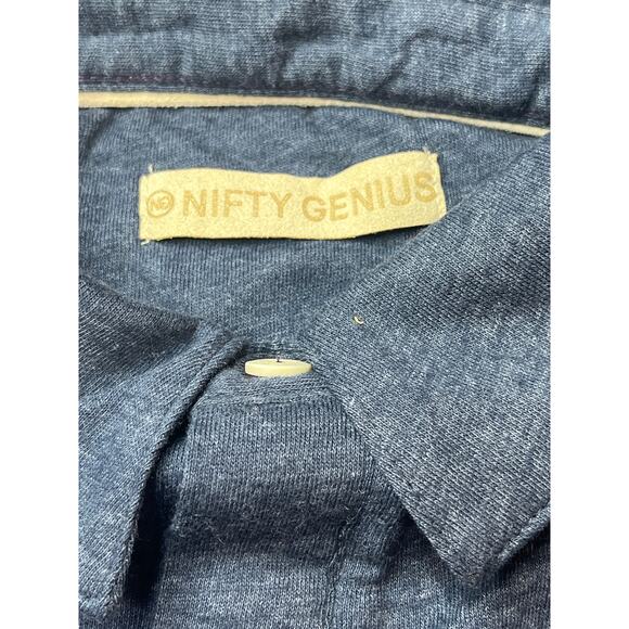 Men's Nifty Genius Blue Polo Shirt Size XL NWT $90 MSRP - Picture 7 of 10